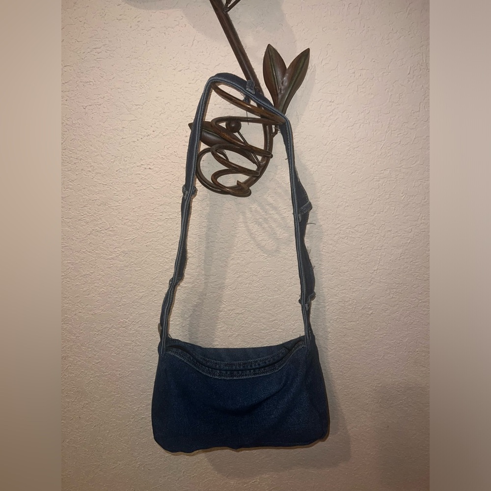 Denim shoulder bag